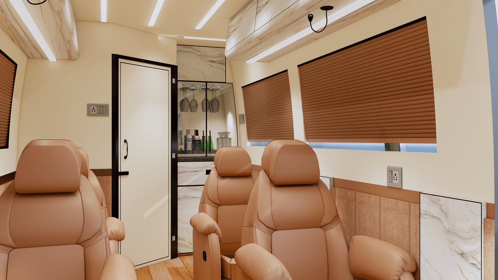 Bespoke luxury van seating